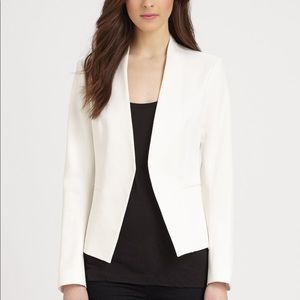 Theory off white cropped blazer
